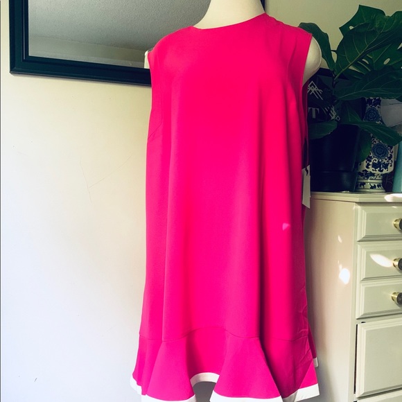 Victoria Beckham Sleeveless Ruffle Dress - Picture 2 of 4